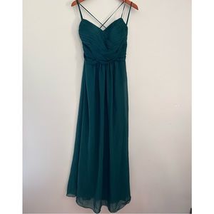Emerald green bridesmaid dress